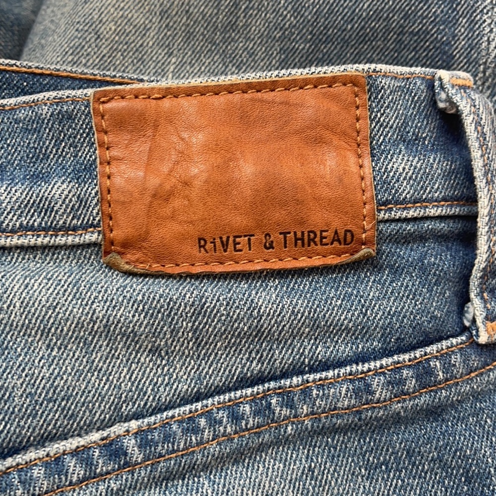 Madewell Rivet & Thread Relaxed Boyfriend Jeans Size 29 - Picture 10 of 16